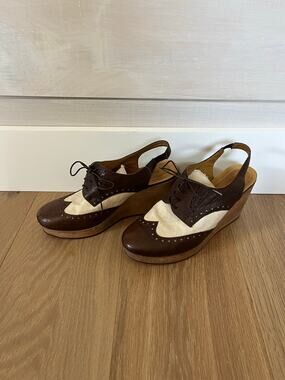 Billy Reid women’s sling back wedge oxfords hand made sz 40 41